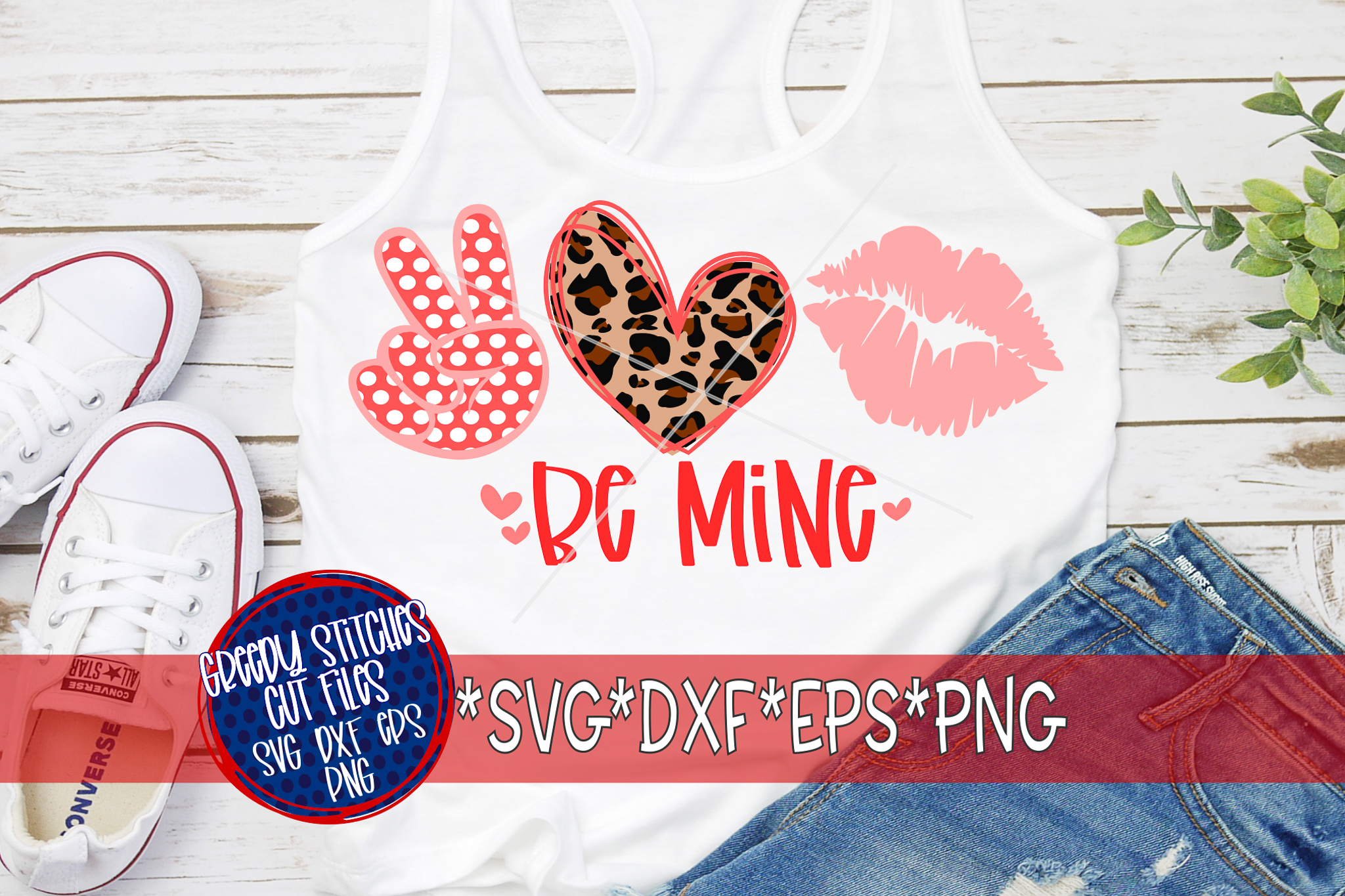 Download Valentine's Day | Peace Love Kisses Be Mine SVG DXF EPS