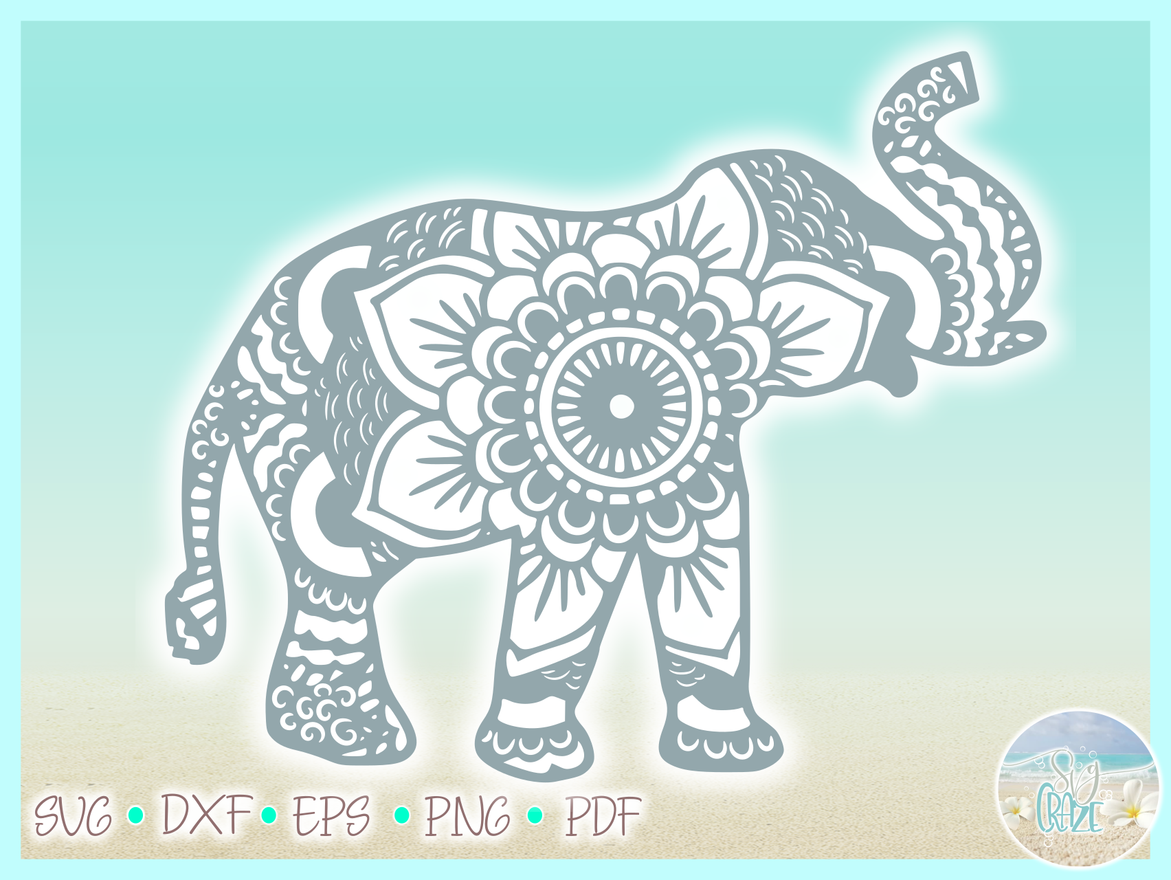 Free Free 303 Cricut Mandala Elephant SVG PNG EPS DXF File