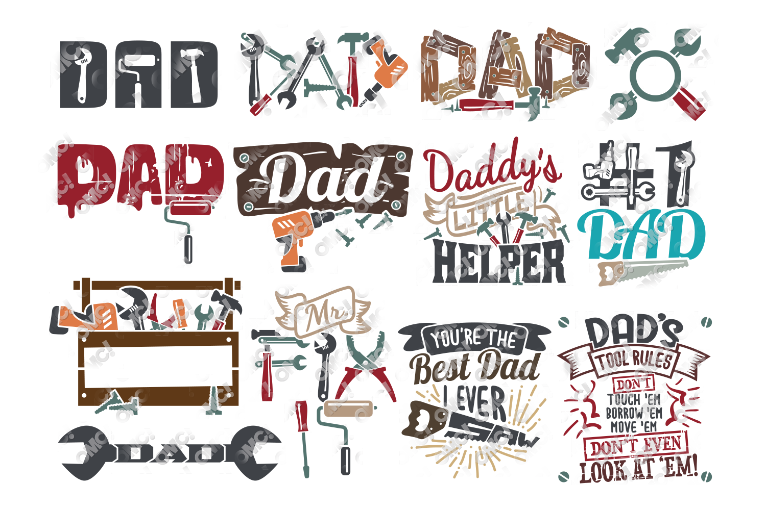 Download Dad Tool SVG Toolbox Letter in SVG, DXF, PNG, EPS, JPEG