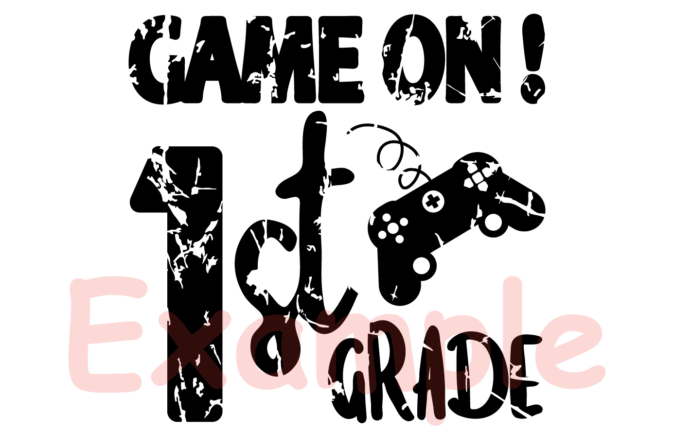 Game On 1st Grade Silhouette SVG gamer gaming 886S (118624 ...
