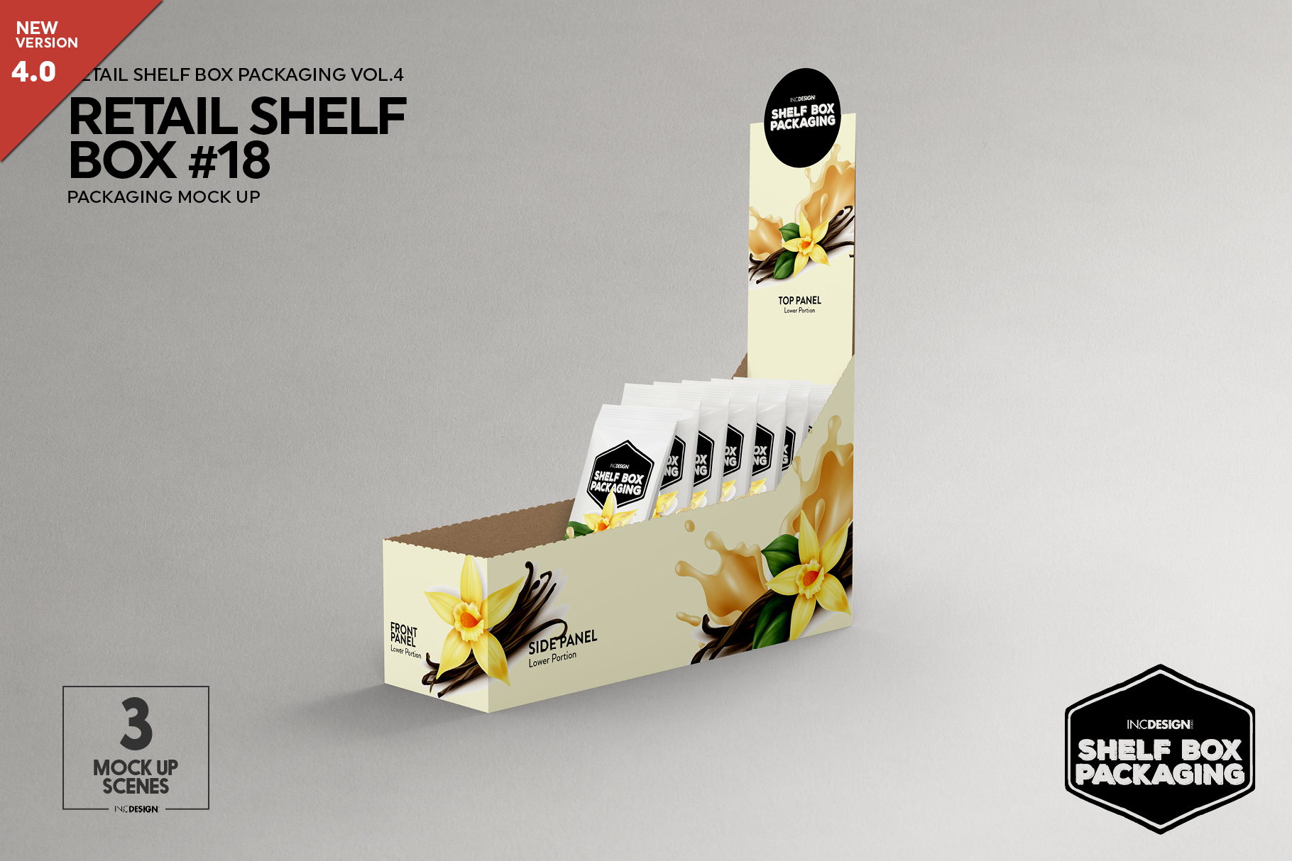 Download Retail Shelf Box 18 Packaging Mockup (258358) | Branding | Design Bundles