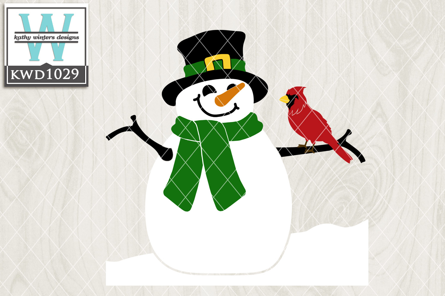 Download Winter SVG - Snowman and Cardinal (160784) | Cut Files | Design Bundles