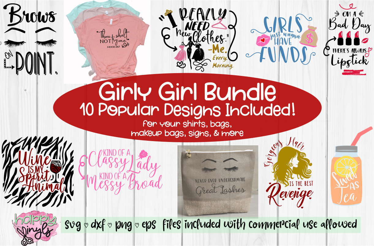 Download Girly Girl Bundle - Girl SVG Bundle