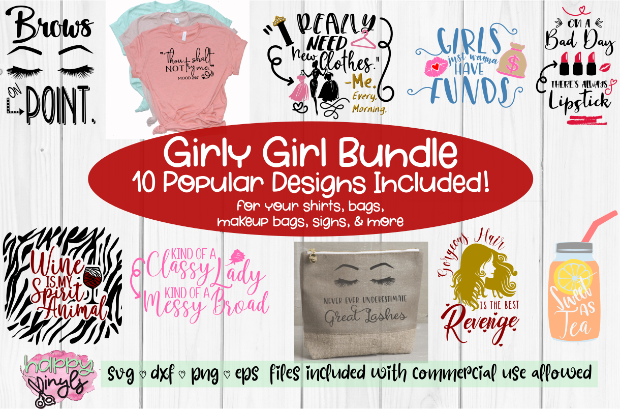 Girly Girl Bundle - Girl SVG Bundle