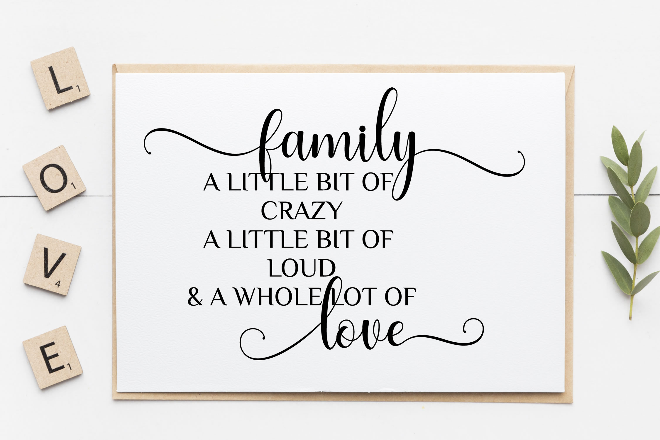 Family Little Bit Crazy svg, funny family wall decal svg (337931