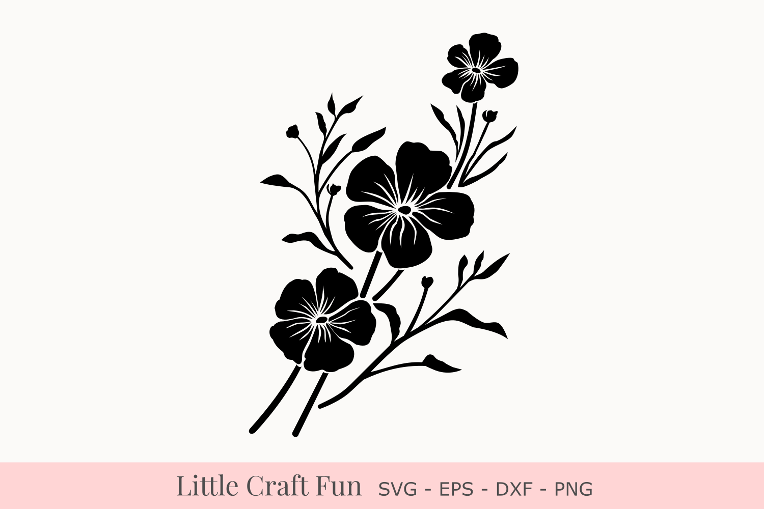 Flowers Silhouette Svg, Florals Silhouette Svg, Silhouette (99371