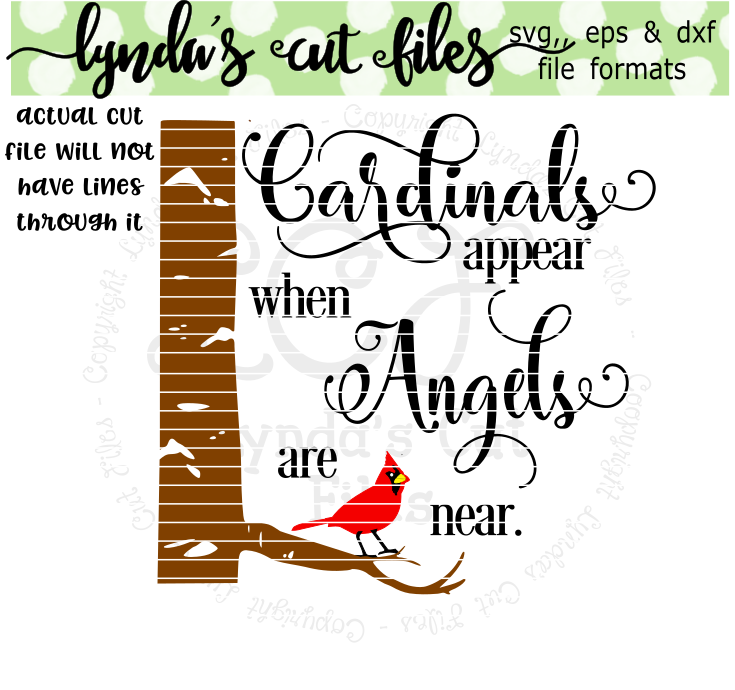 Download Cardinals Appear When Angels are Near// Memorial// SVG/EPS ...