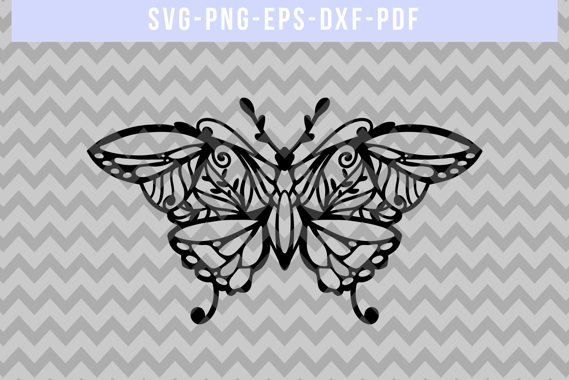 Download Butterfly Papercut Template, Spring Clip Art SVG, DXF, PDF ...