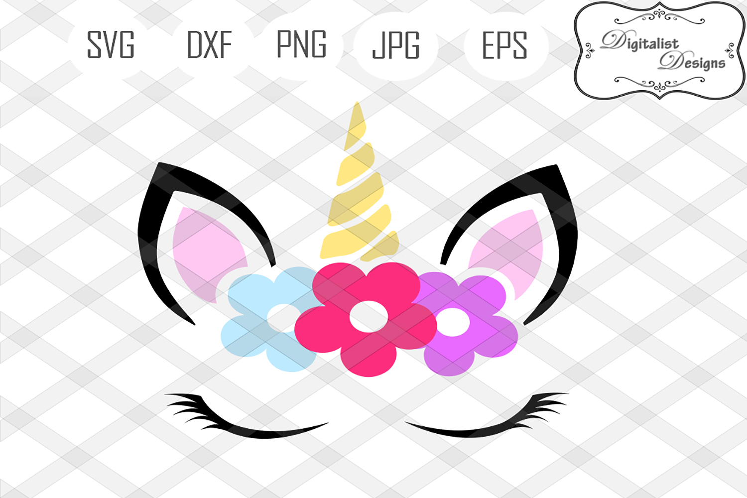 Download unicorn face svg, unicorn svg, unicorn head svg, dxf ...