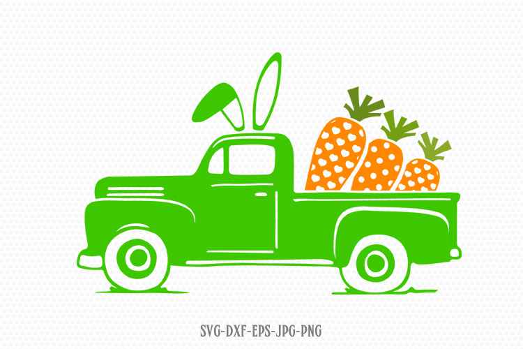 Download Easter vintage old truck Svg, Easter svg (218542) | SVGs | Design Bundles