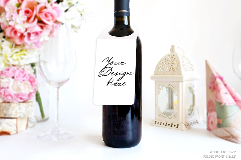 Download Bottle neck tag mockup, Wine Label mockup, Gift Tag, 1091