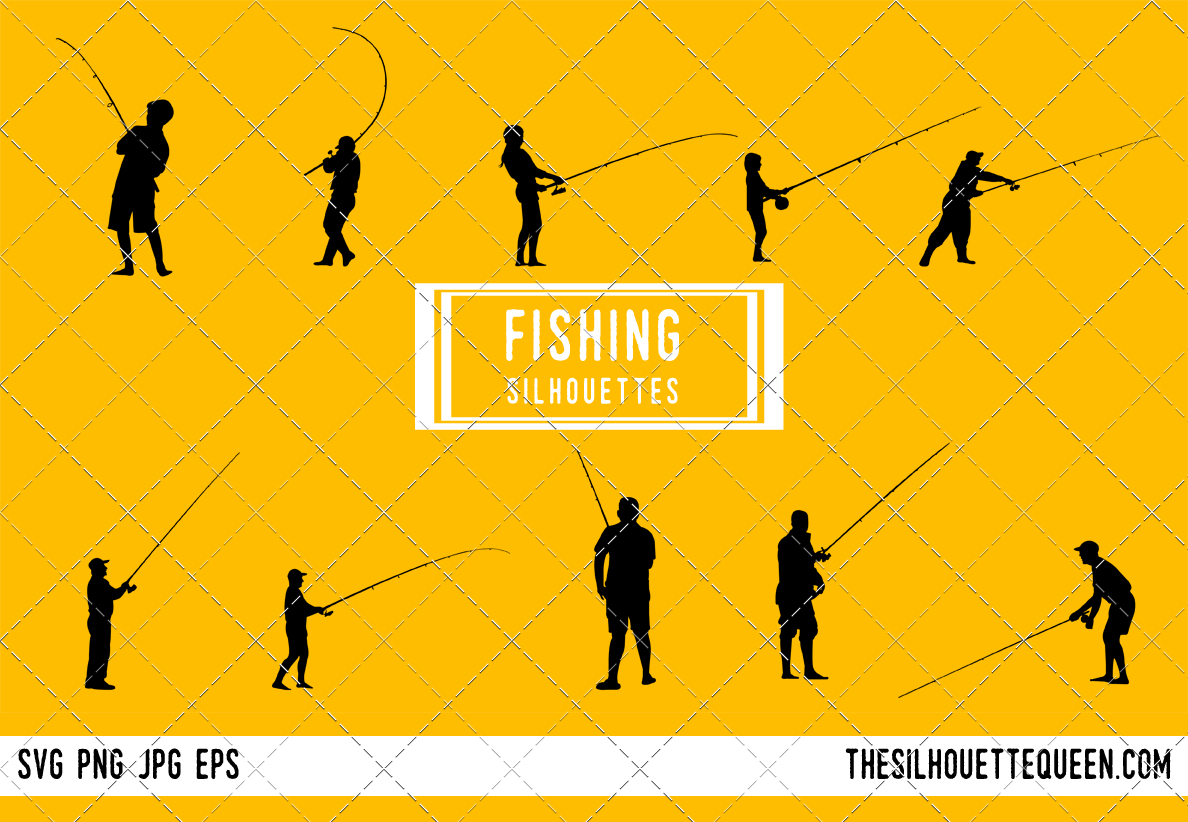 Download Fishing silhouette, Man Fishing clipart, Fisherman svg