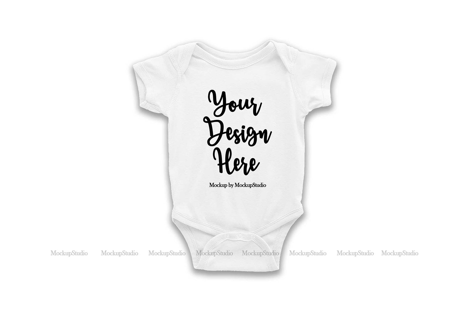 Download White Baby Bodysuit Mockup Newborn Infant Toddler Flat Lay