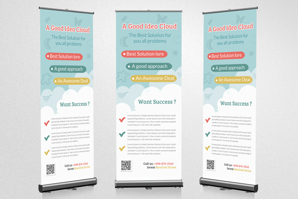 Business Idea Roll Up Banner