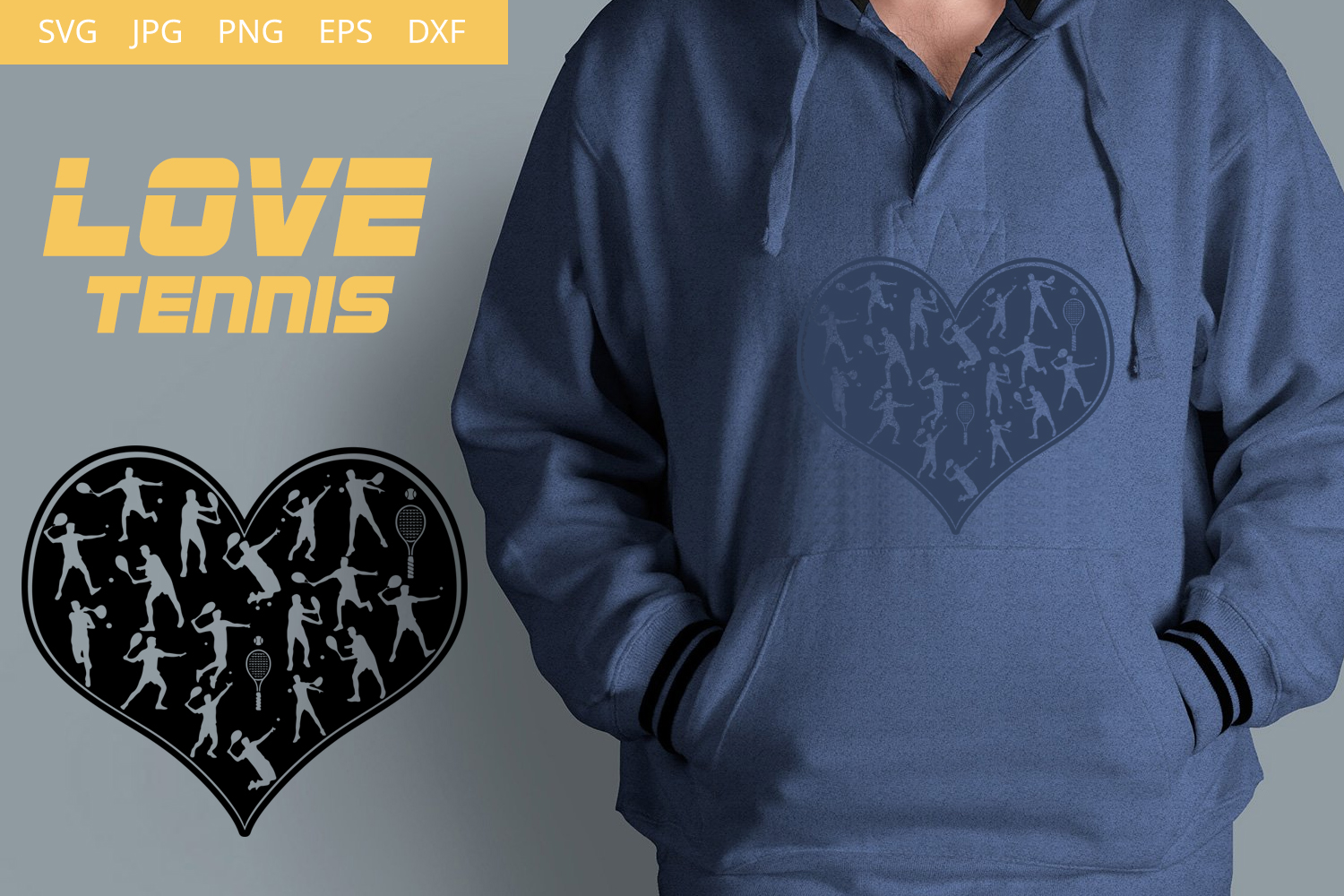 Download Love Tennis - Men SVG Vector (359909) | Illustrations ...