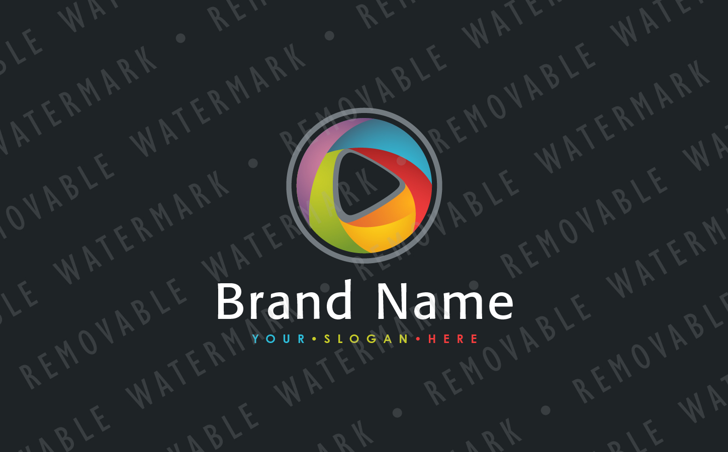 Abstract Blended Media Logo