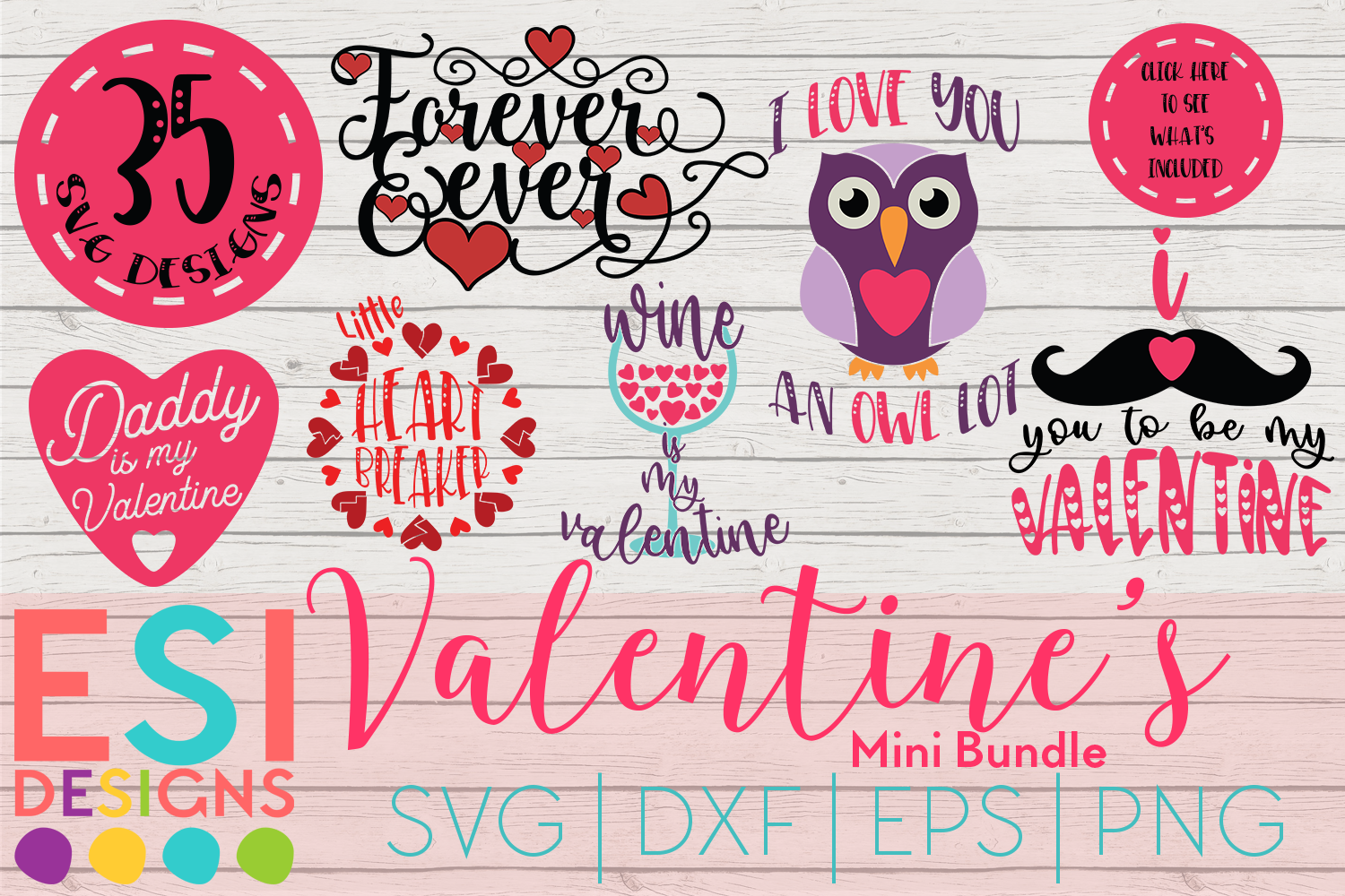 Download Valentine's SVG Bundle | SVG DXF EPS PNG (193238) | SVGs ...