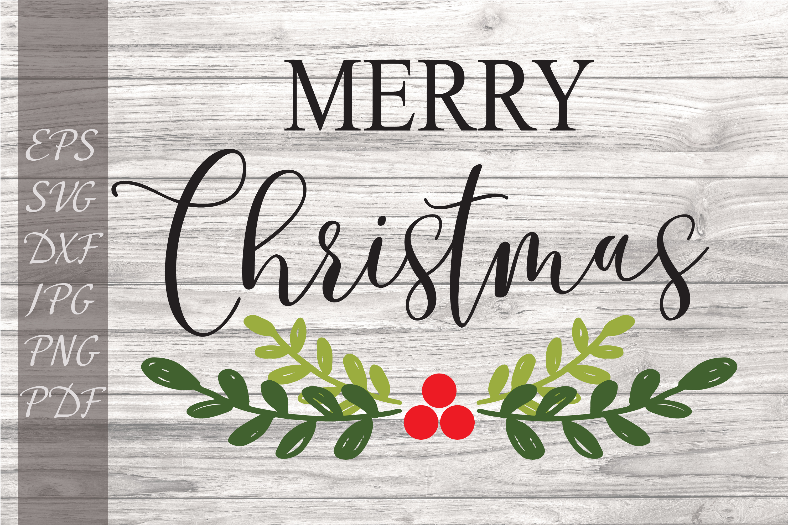Merry Christmas SVG Rustic Christmas sign SVG (382420) Cut Files