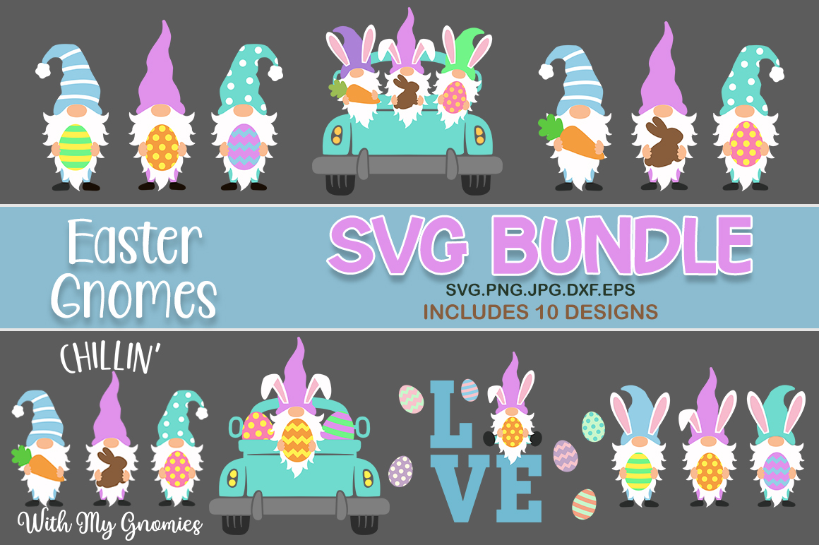 Download Easter gnomes bundle svg, easter gnome svg, easter svg (476838) | SVGs | Design Bundles