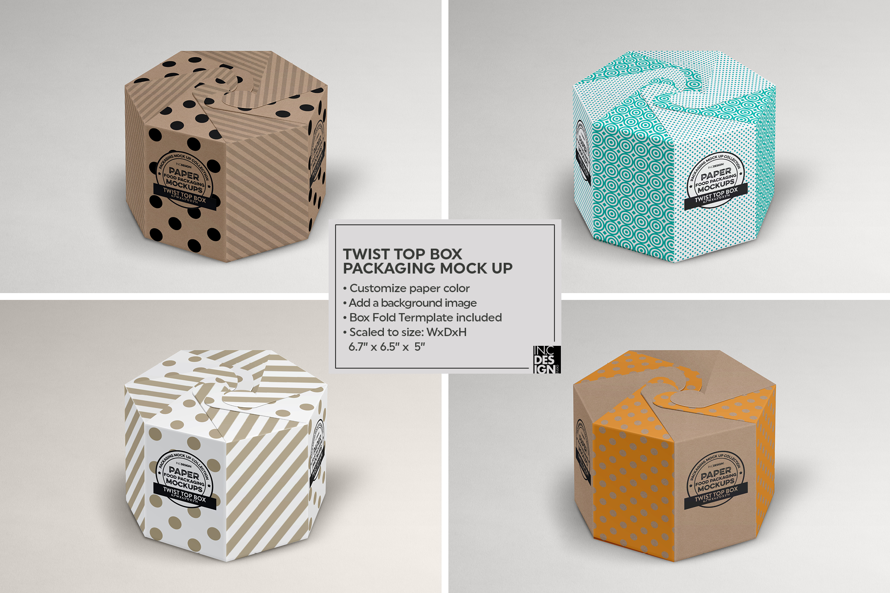 Download VOL.3 Food Box Packaging MockUps