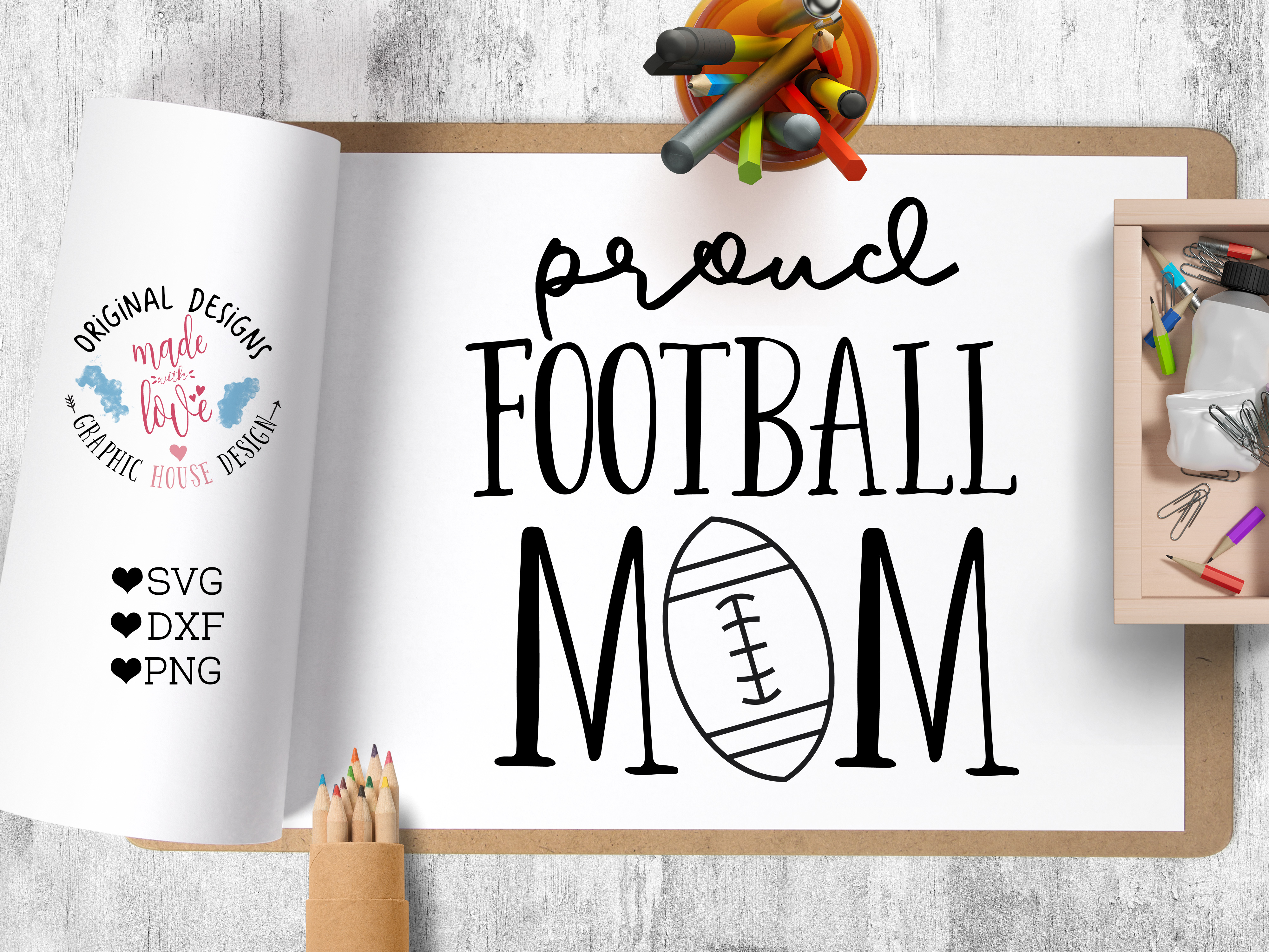 Download Football Mom Cut File SVG, DXF, PNG (29156) | SVGs ...