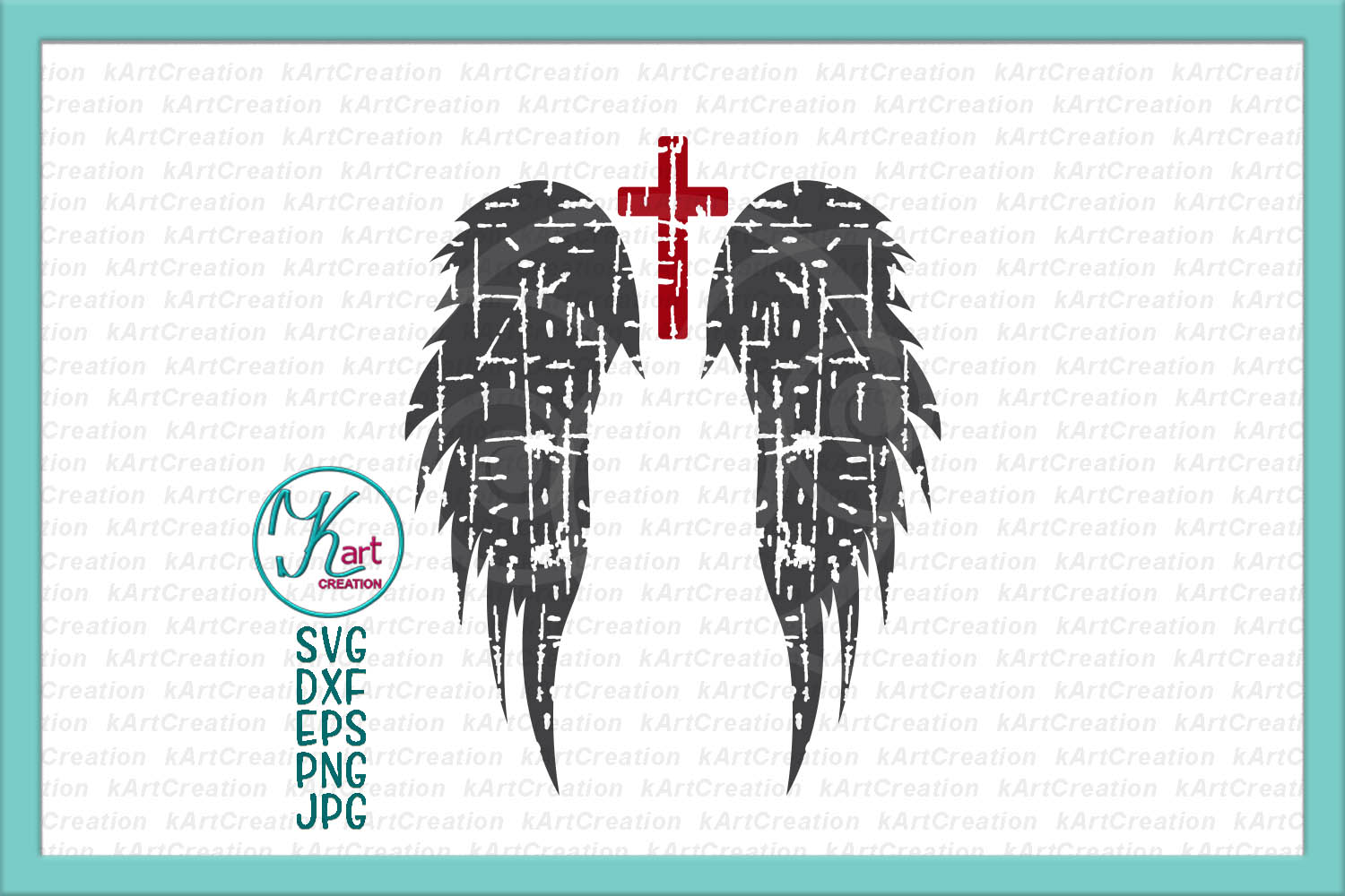 Download Angel wings grunge textured svg dxf files for cut printable