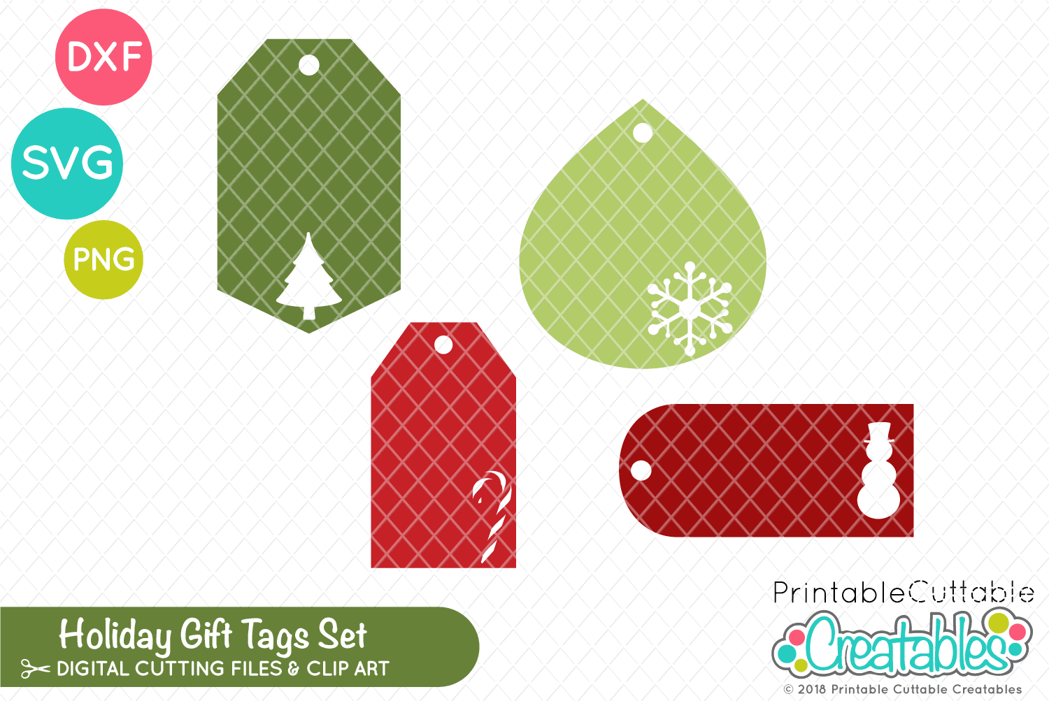 Christmas Gift Tags SVG Set (146589) SVGs Design Bundles