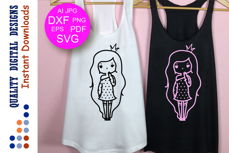 Download Princess Svg Kids shirts Girls Svg Baby Shirt Girl