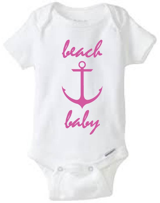 Beach Baby Onesie Design, SVG, DXF, EPS Vector files for ...