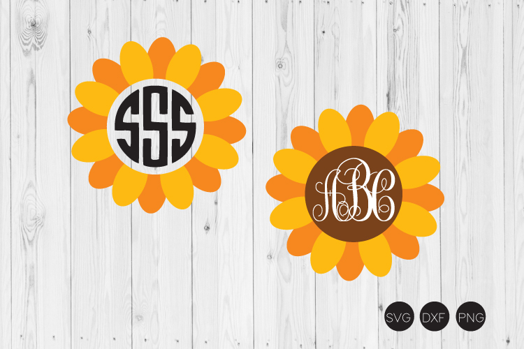 Download Sunflower Monogram SVG