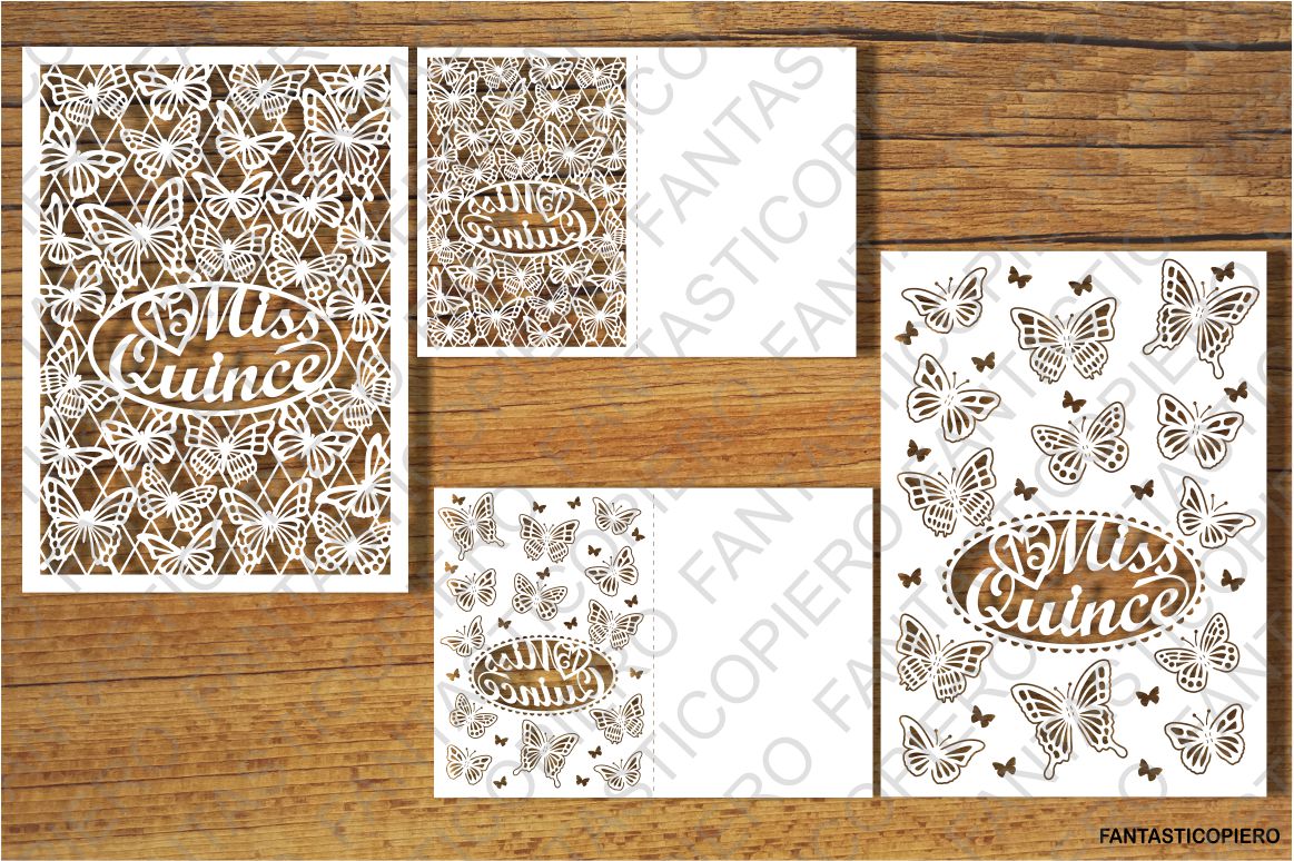 Quinceanera Set SVG files for Silhouette Cameo and Cricut.