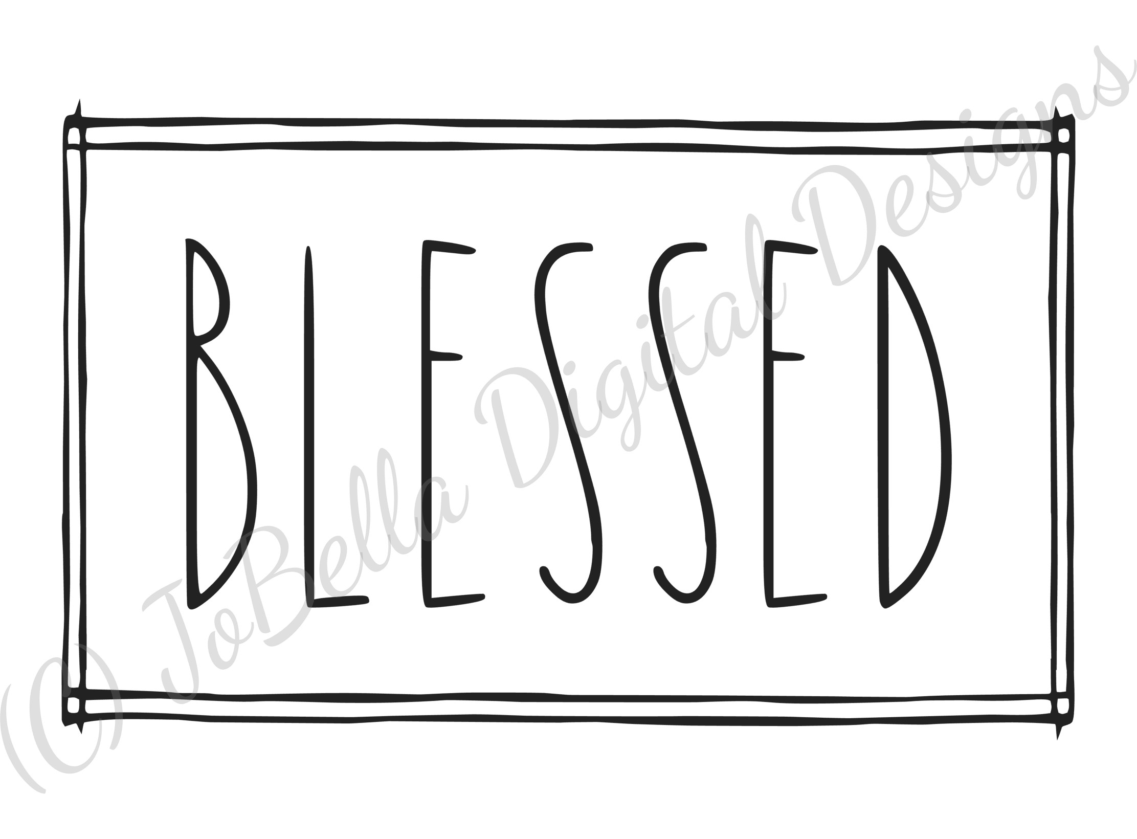 Download Blessed SVG, Sublimation PNG and Printable