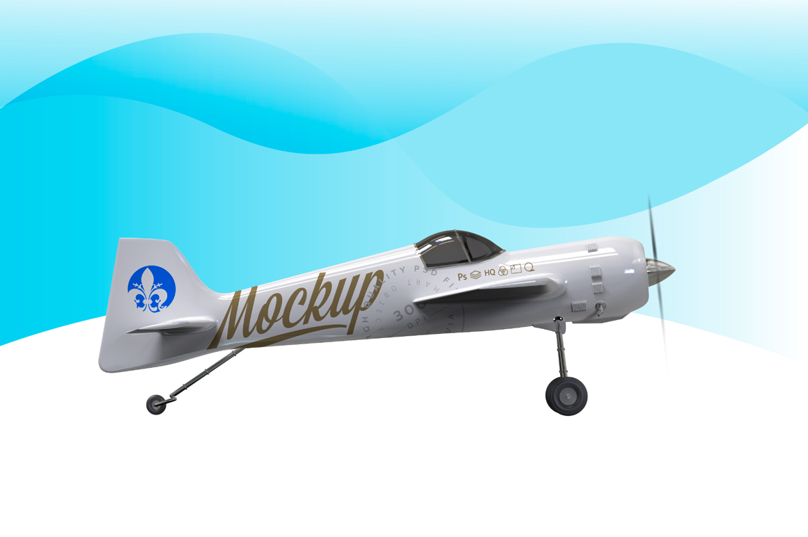 Download WHITE AEROBATIC AIRCRAFT MOCKUP