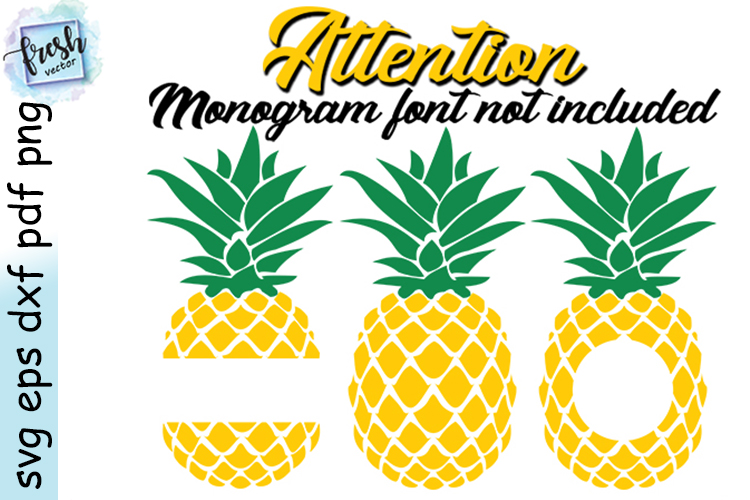 Download Pineapple Svg Bundle Pineapple Monogram SVG Summer Svg ...