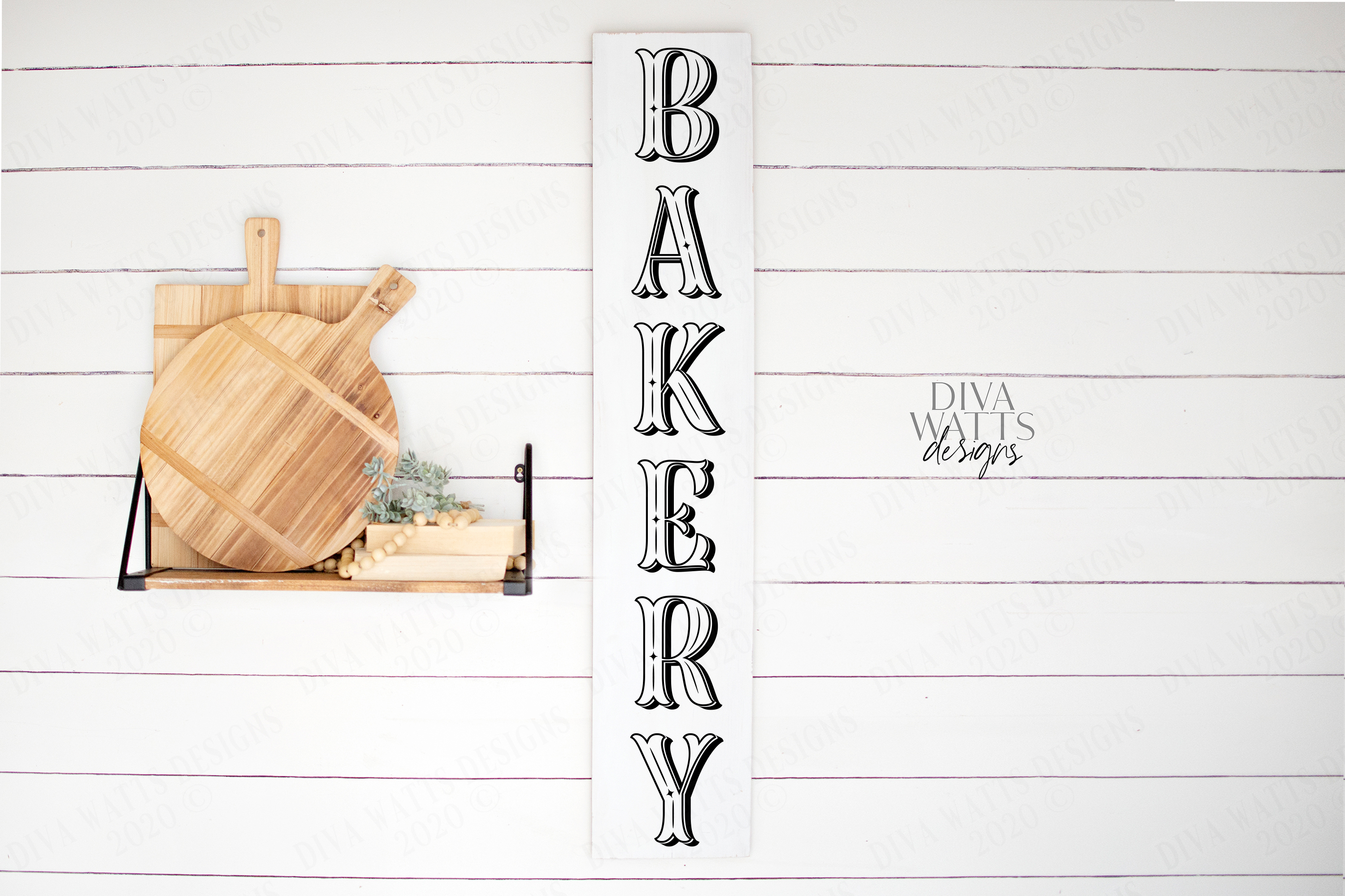 Download Bakery - Farmhouse Retro Vintage Kitchen Vertical Sign SVG