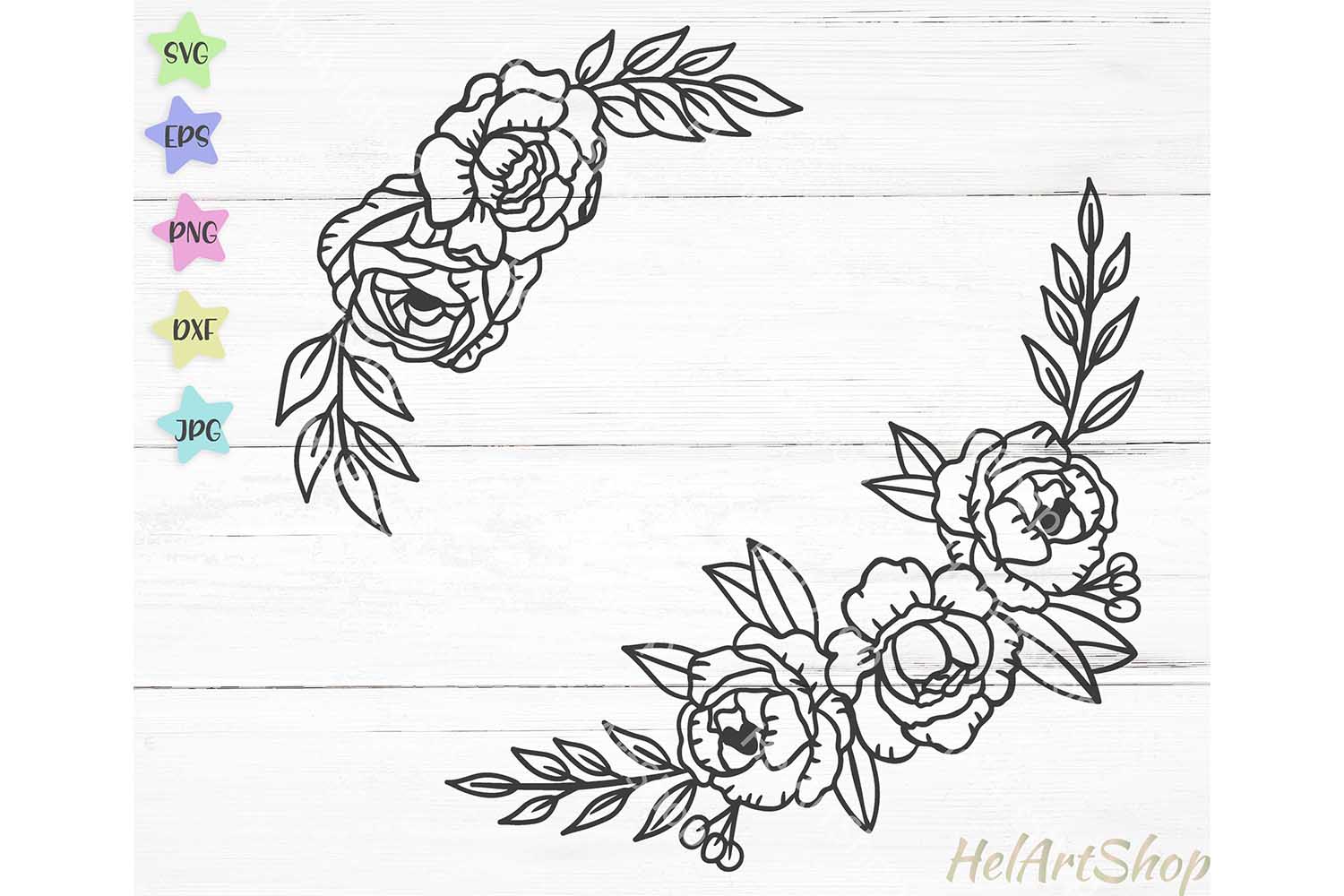 Free Free 218 Flower Border Line Svg SVG PNG EPS DXF File