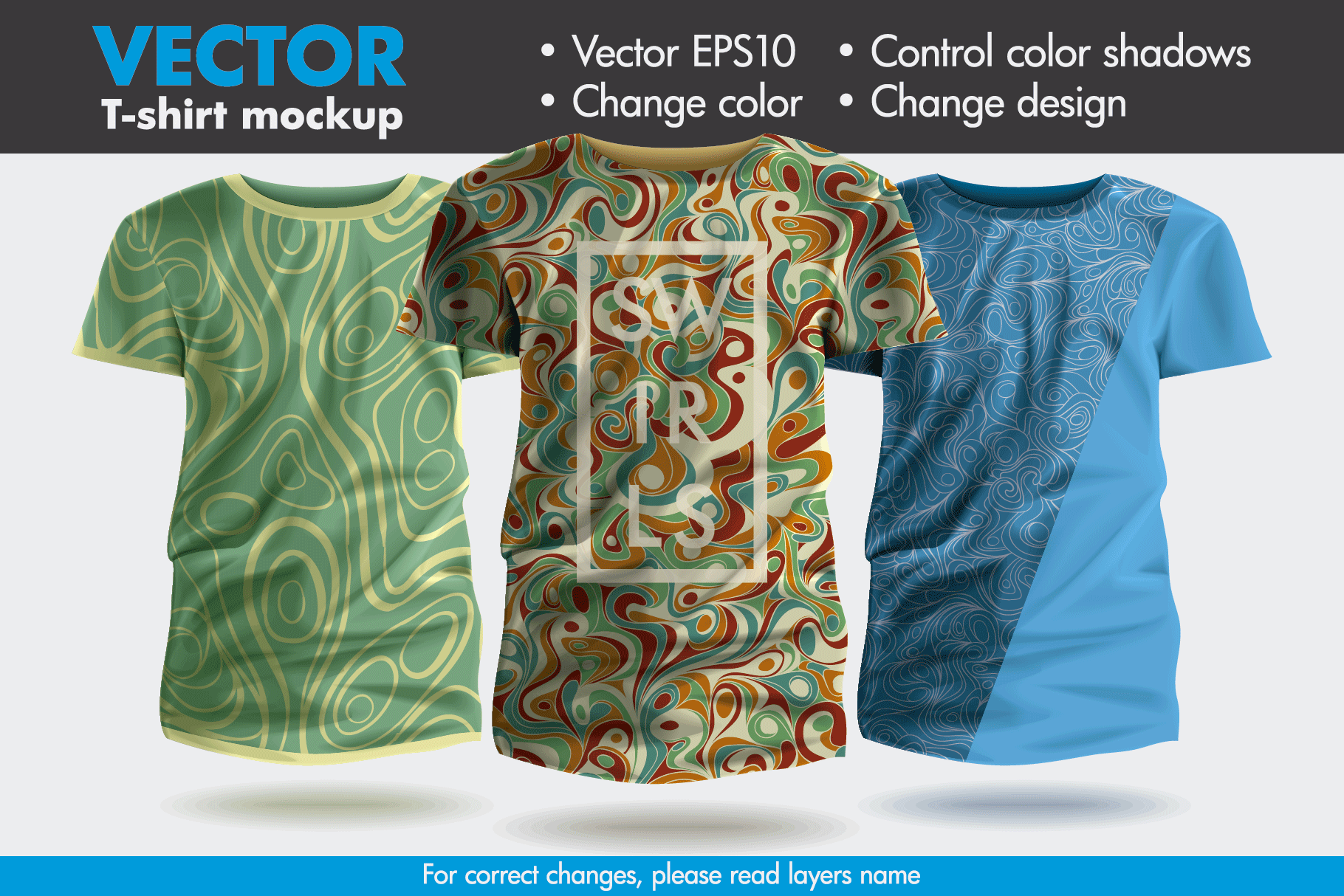 Vector T-shirt Mock-up Mockup Template Pattern