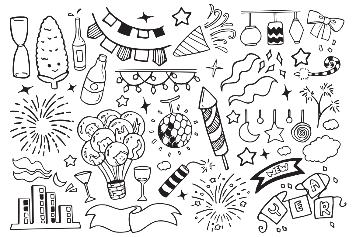 25 New Year Doodles