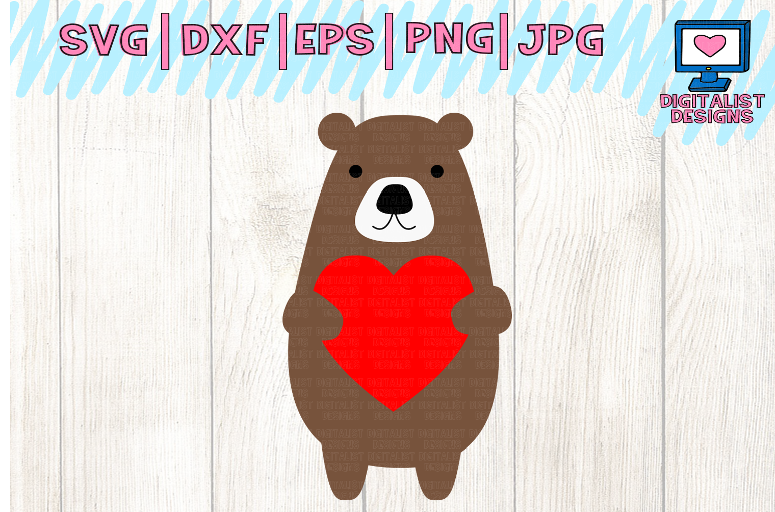 Download bear svg, heart svg, valentine's day svg