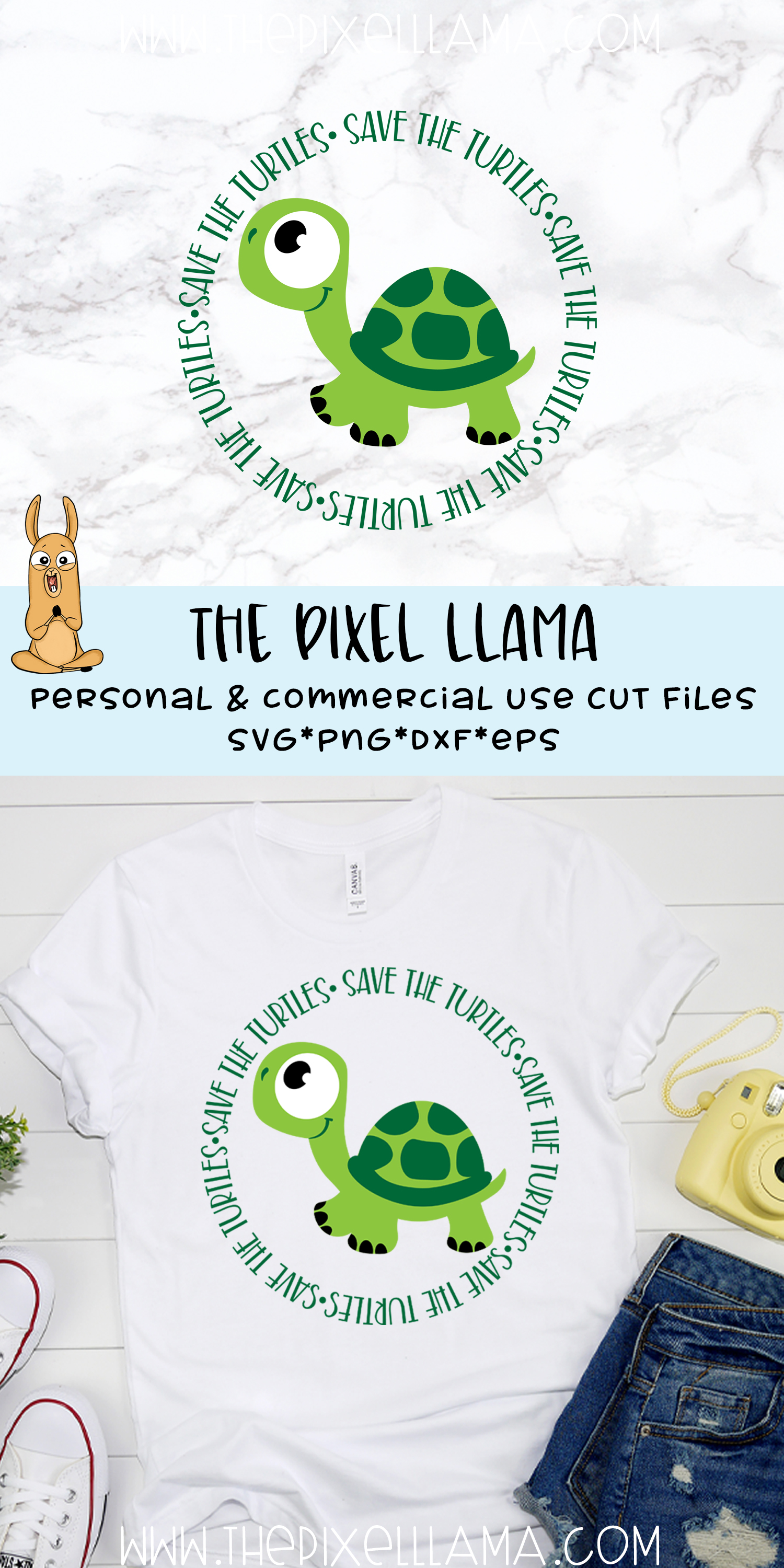 Save The Turtles VSCO Girl SVG