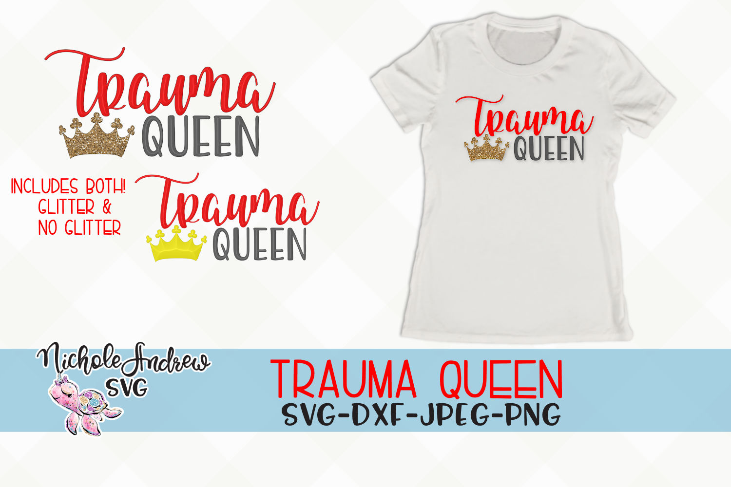 Download Trauma Queen, nurse, svg (119917) | SVGs | Design Bundles