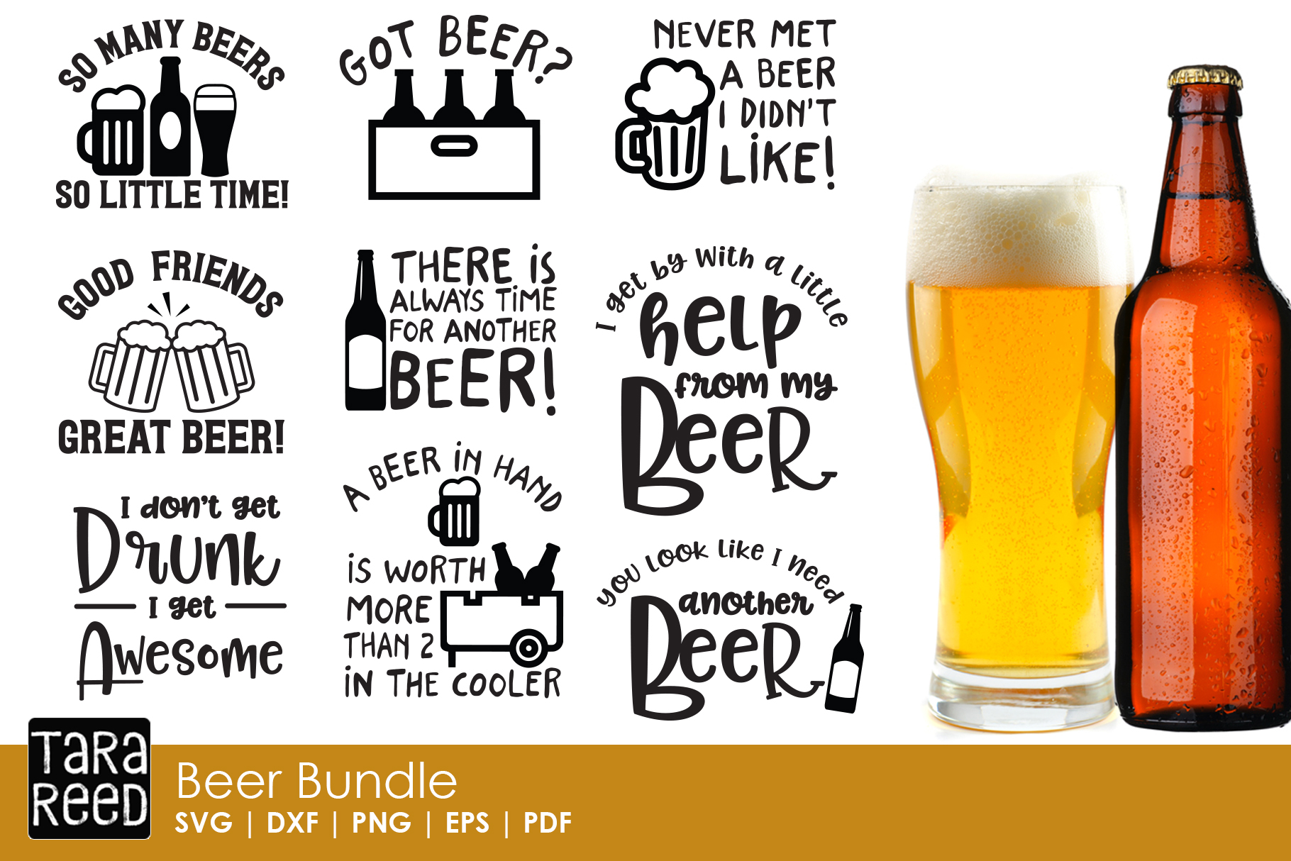 Beer SVG and Cut Files for Crafters