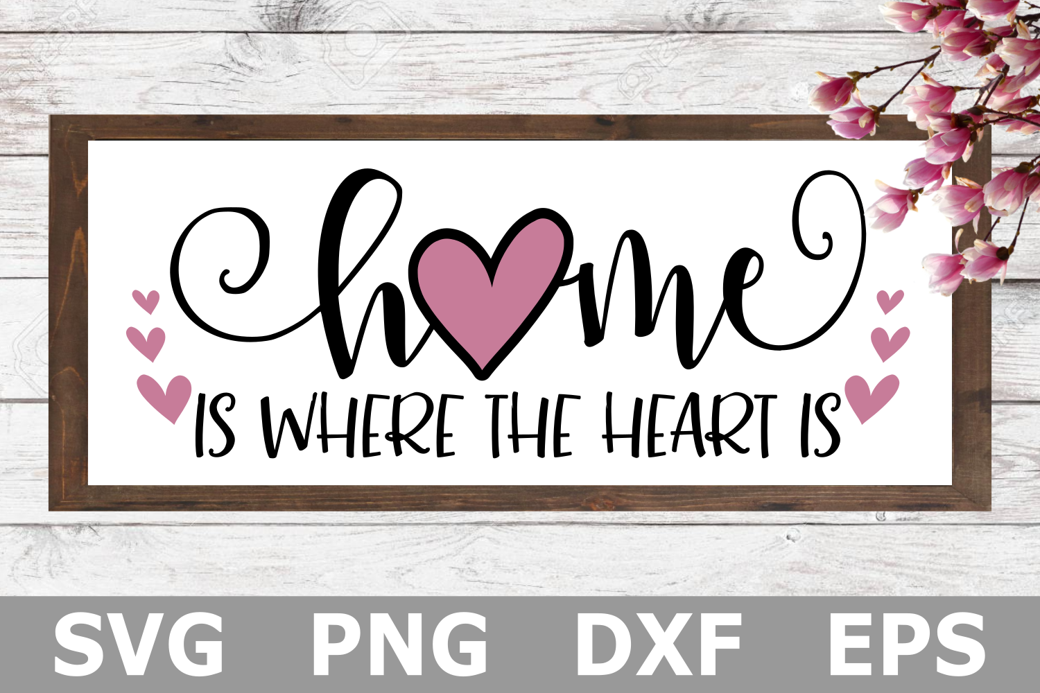Download Home is Where the Heart is - A Home SVG Cut File (220654 ...