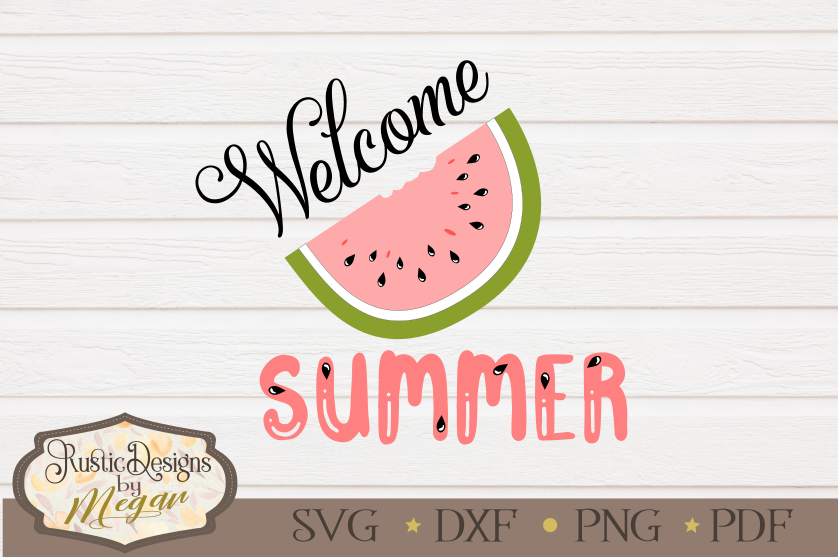 Welcome Summer SVG - Summer cut file
