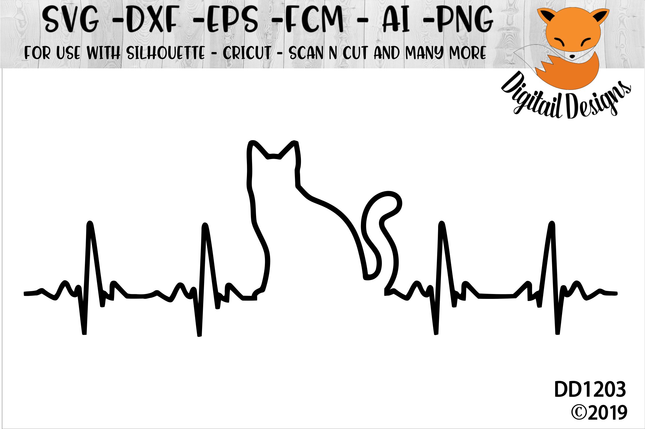 Cat EKG SVG