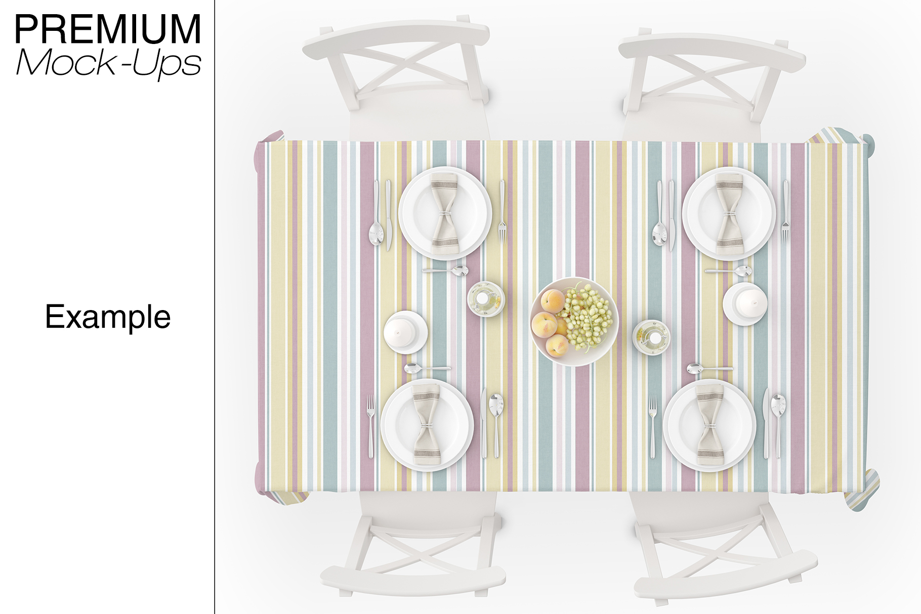 Tablecloth Mockup Set (84228) | Mock Ups | Design Bundles