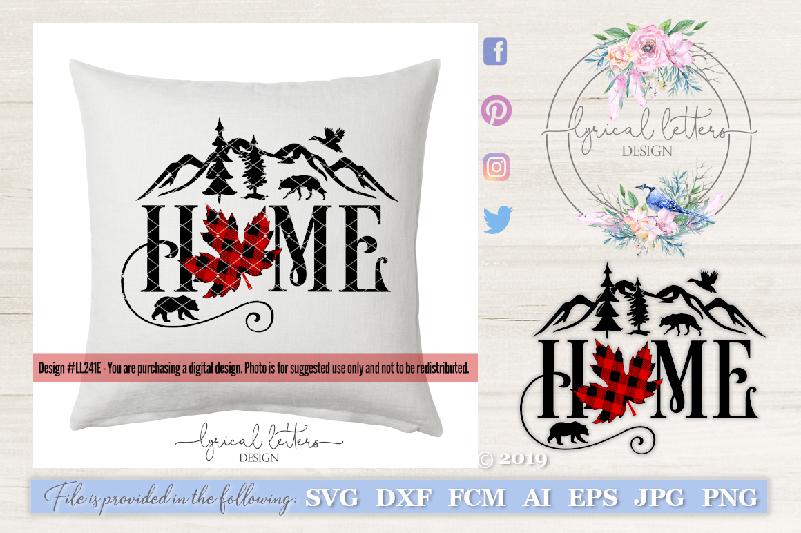 Download Canadian Home Maple Leaf Canada SVG Cut File LL241E (87714 ...
