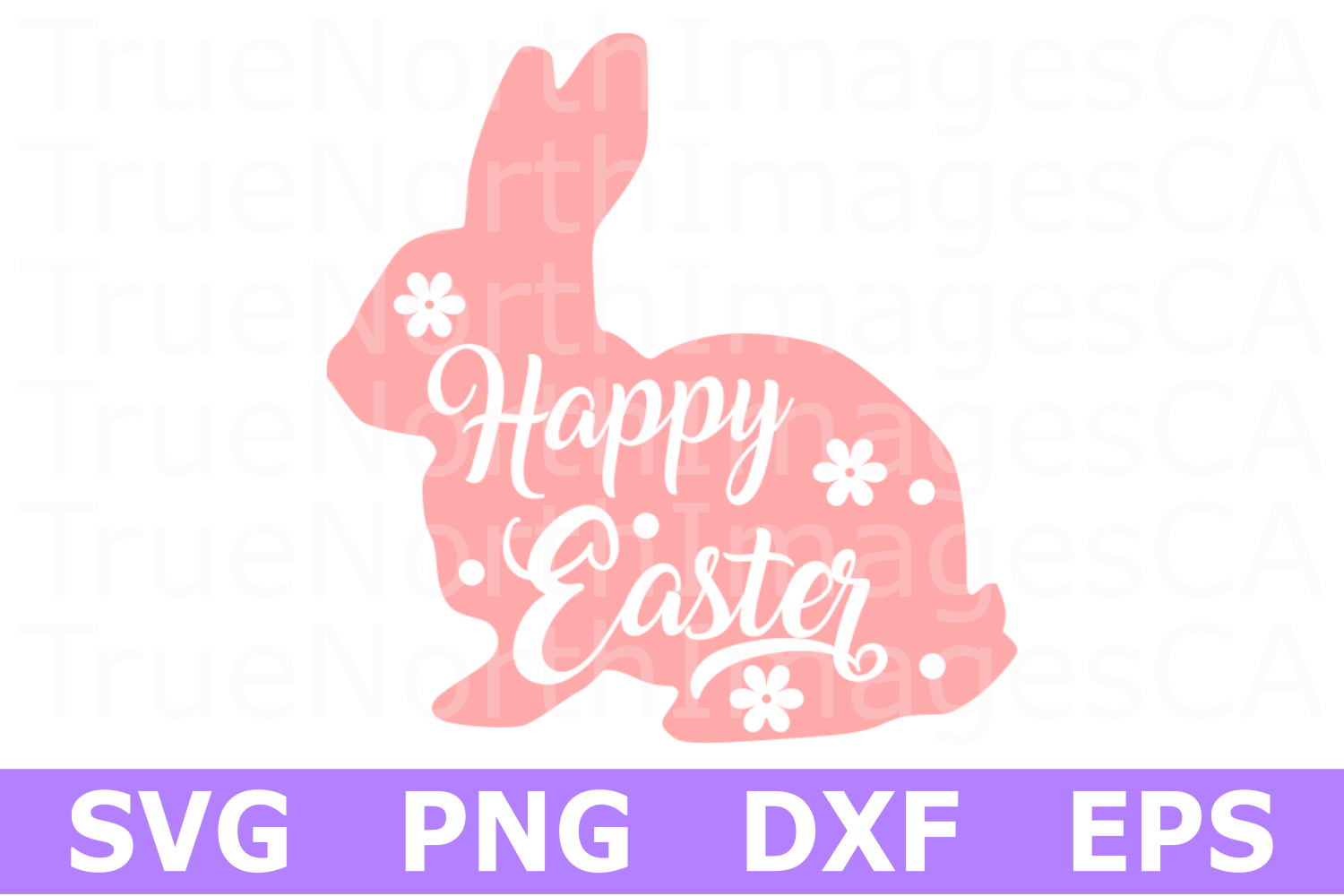 Happy Easter Bunny Silhouette - An Easter SVG Cut File