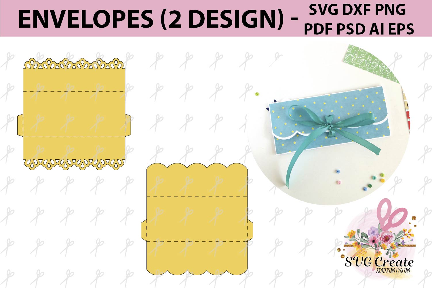 Download Envelope templates, cash envelope template svg dxf