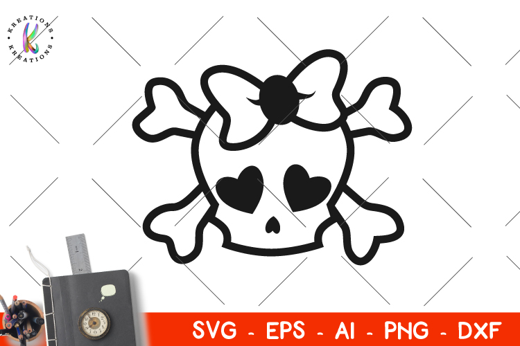 Cute skull svg Halloween svg skulls girly (130187) | SVGs | Design Bundles